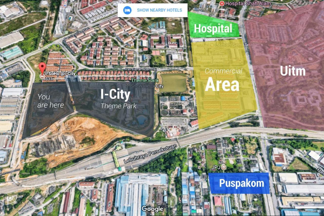 I-City Homestay - Shah alam, Hospital Shah Alam, UITM, Central Mall SOGO, Seksyen 7 Luaran gambar